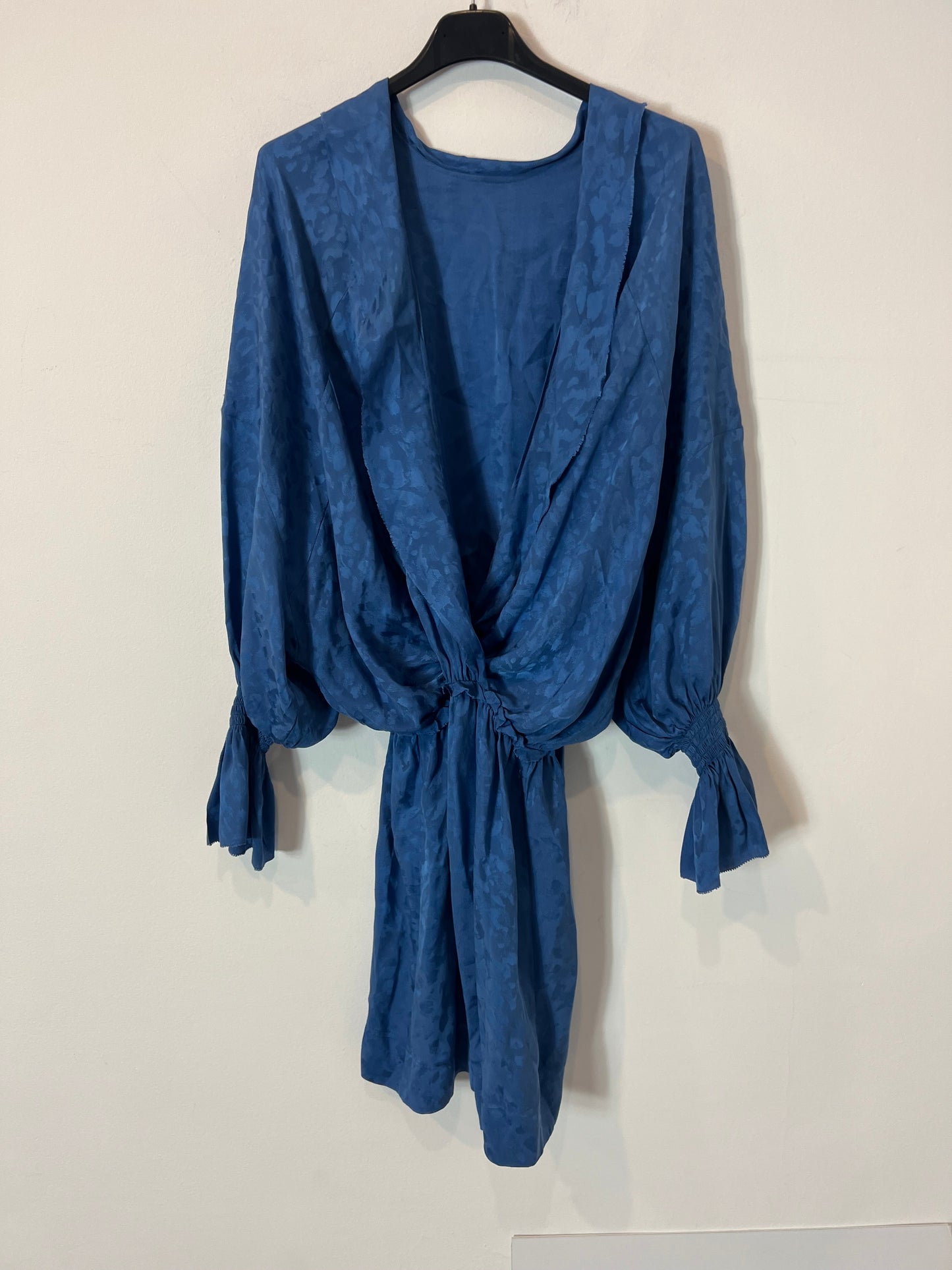 ZADIG&VOLTAIRE. Vestido seda azul estampado  T.m