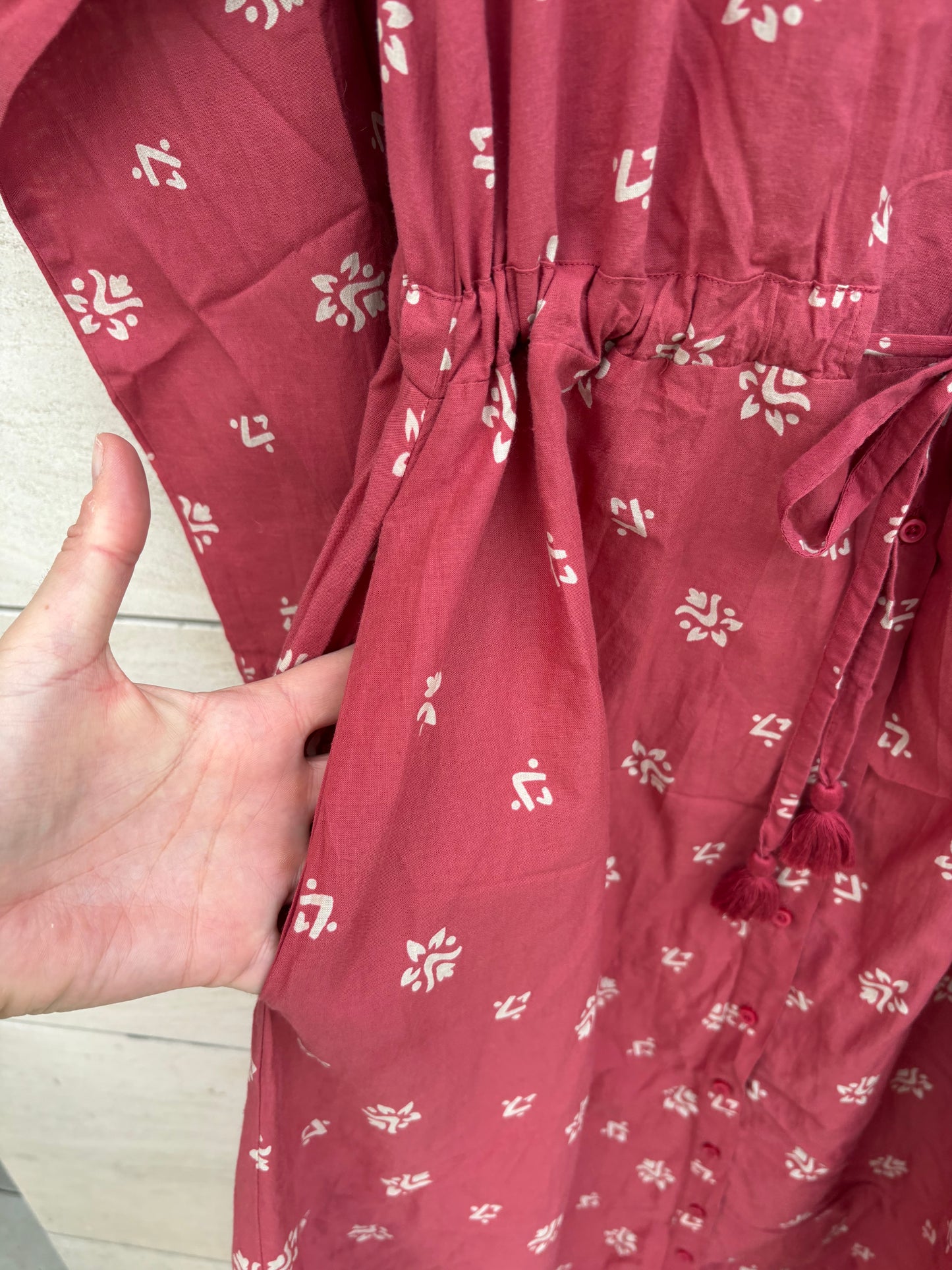 MAISON HOTEL. Vestido largo camisero estampado