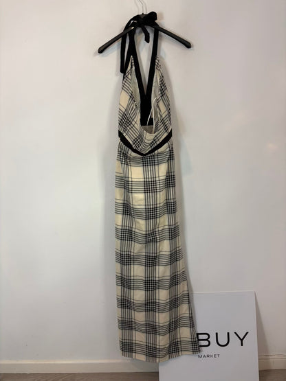 IQ COLLECTION, Vestido asimétrico cuadros