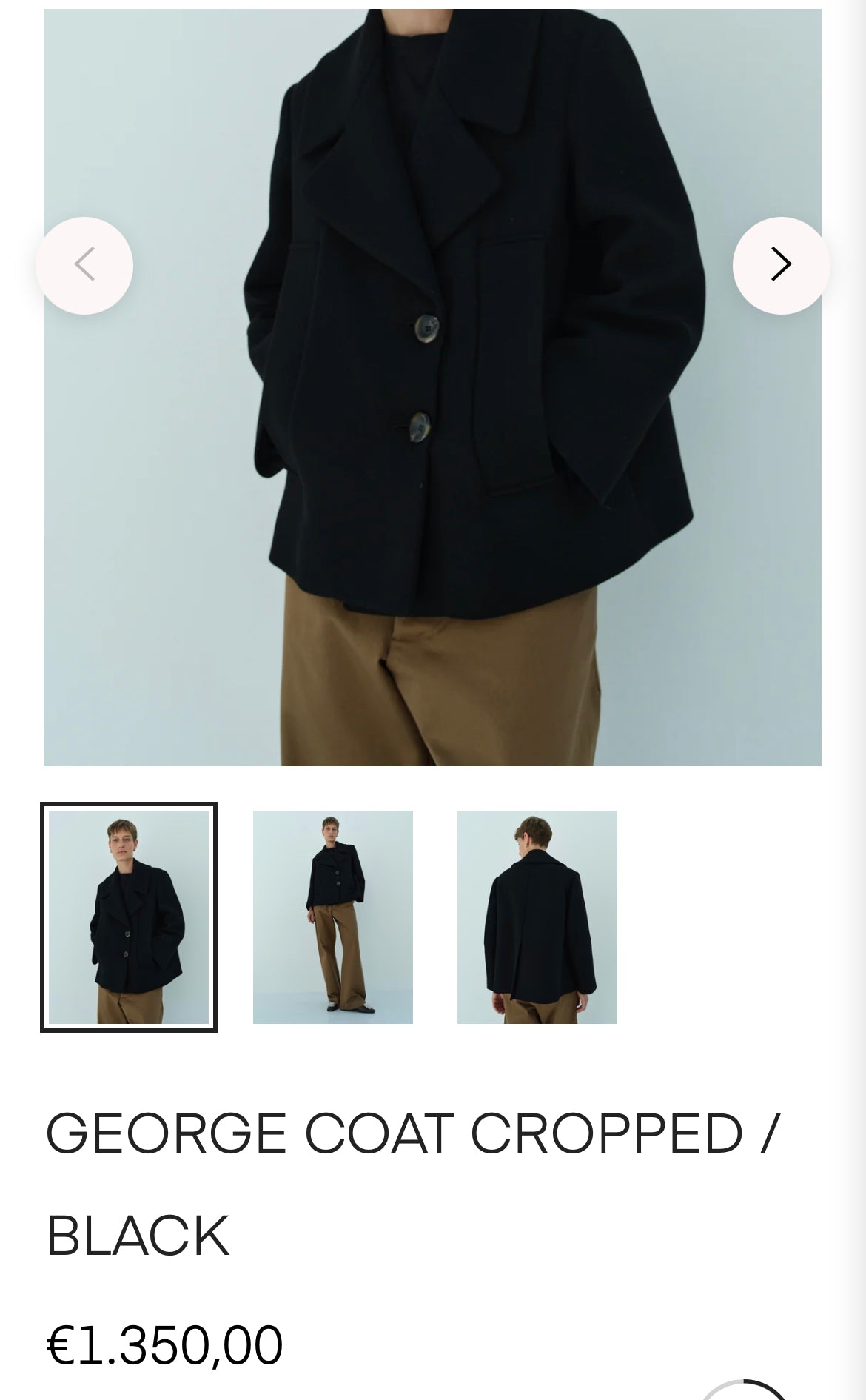 RIKA STUDIOS. Green wool coat Yours