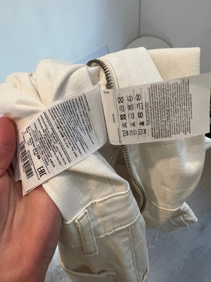 MANGO. Mono denim blanco