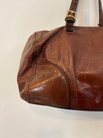 BIMBA Y LOLA. Bolso piel doble asa