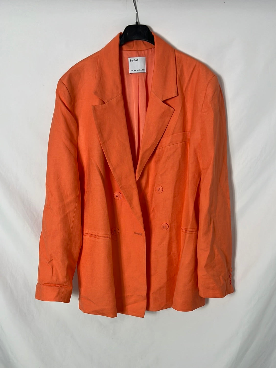 Linen Jacket Bershka Linen Blazer Orange Linen Blazer Tl – Hibuy