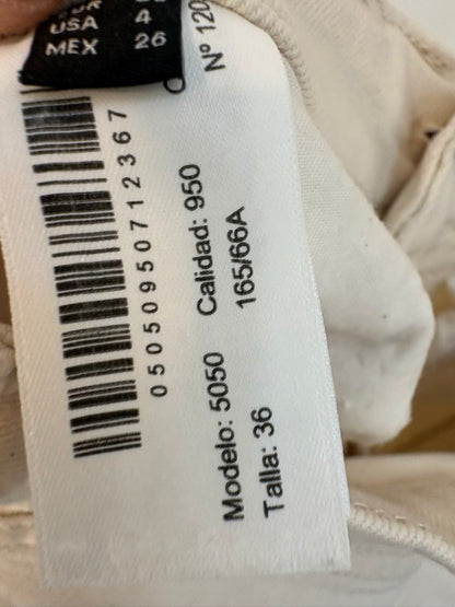 MASSIMO DUTTI. Denim color crudo recto