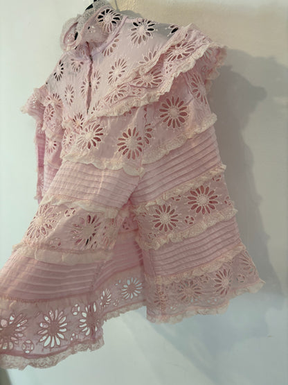 ISABEL MARANT. Blusa rosa volante