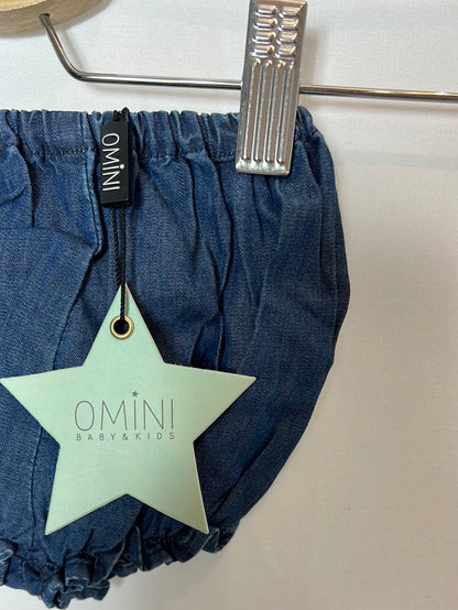 OMINI. Cubre pañal denim oscuro. T 3meses