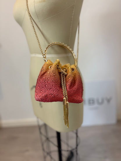 OTRAS. Bombonera pedrería doble asa