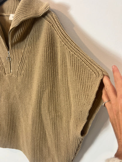 AN'GE. Jersey sin mangas cremallera Tu(m/l)