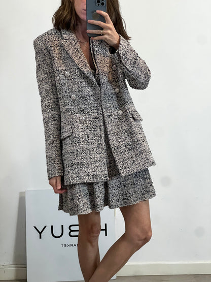 MAJE. Conjunto vestido y chaqueta tweed