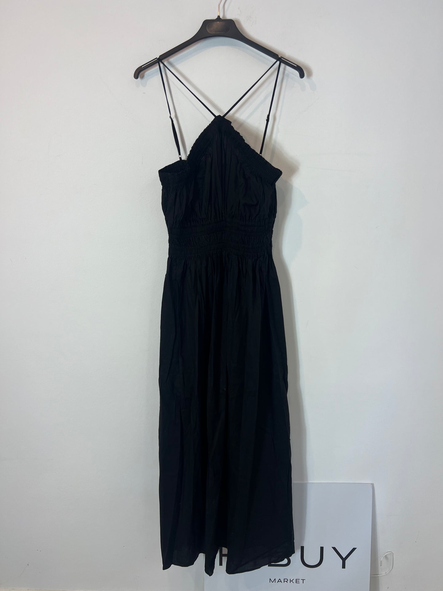 MANGO. Black halterneck Ts dress