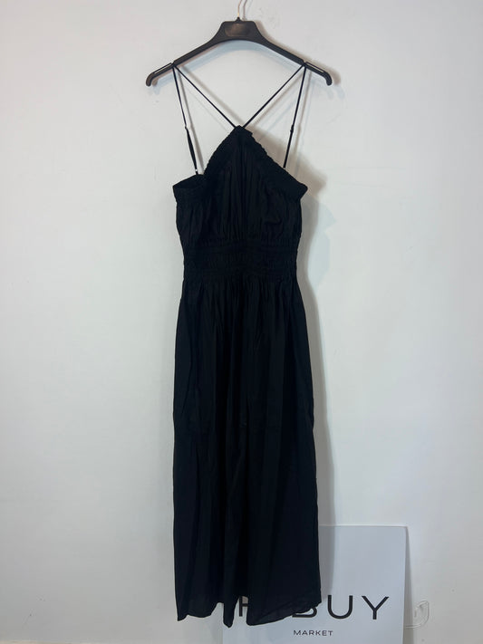 MANGO. Vestido negro escote halter T.s
