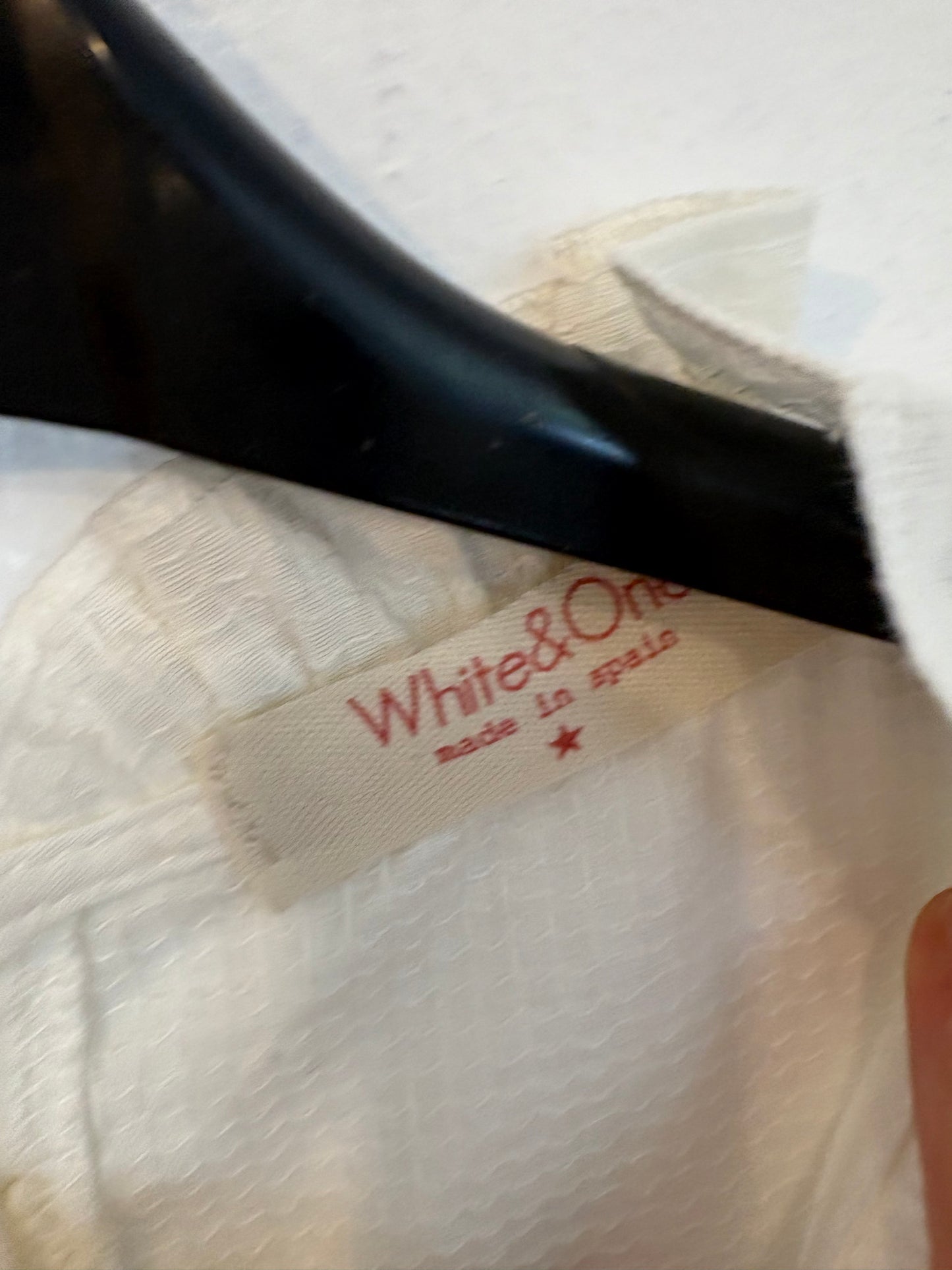 WHITE&amp;ONE. White cotton top. Size XS