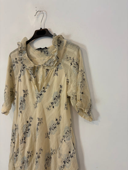 ISABEL MARANT ÉTOILE. Vestido corto estampado bolsillos