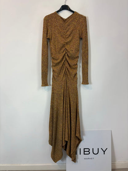 GABTAG. Vestido punto canalé asimétrico