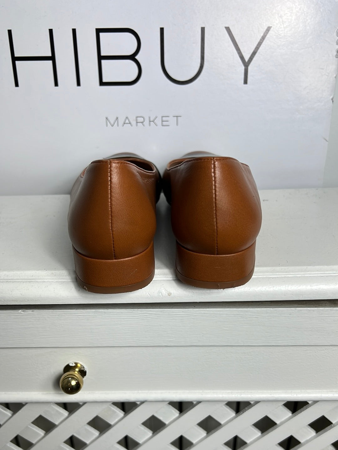 LA DILETTA. Bailarinas piel tacòn bajo. T 37