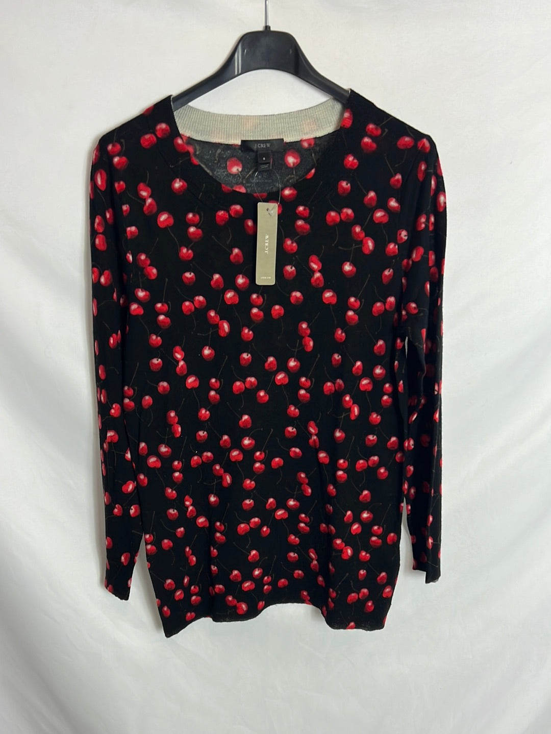 J. CREW. Black cherry wool sweater. TS