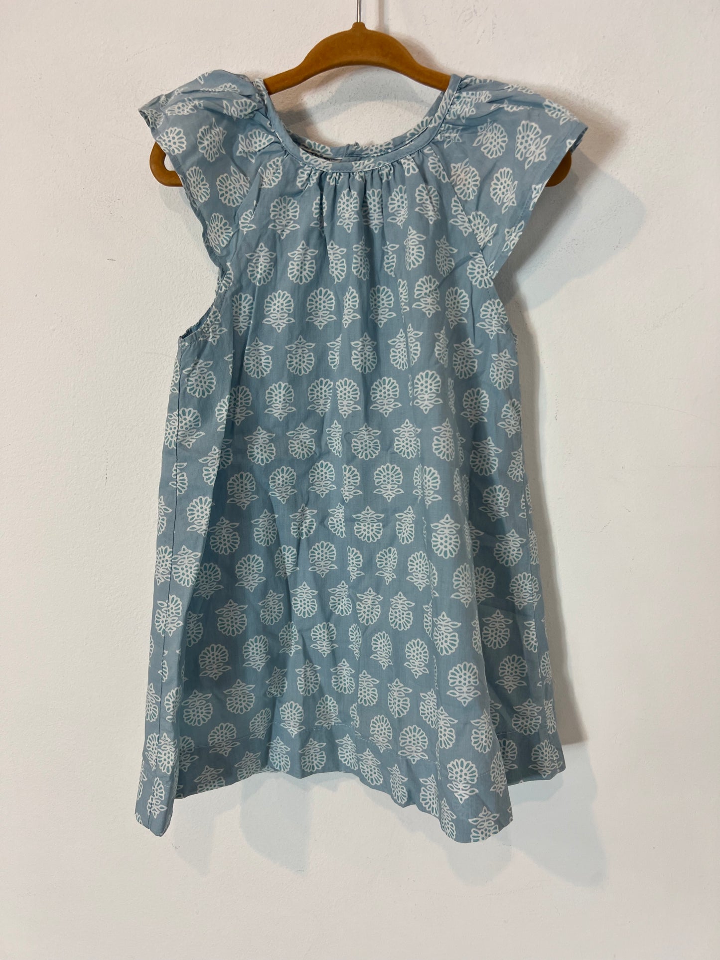 GOCCO. Vestido azul estampado. T 4 años