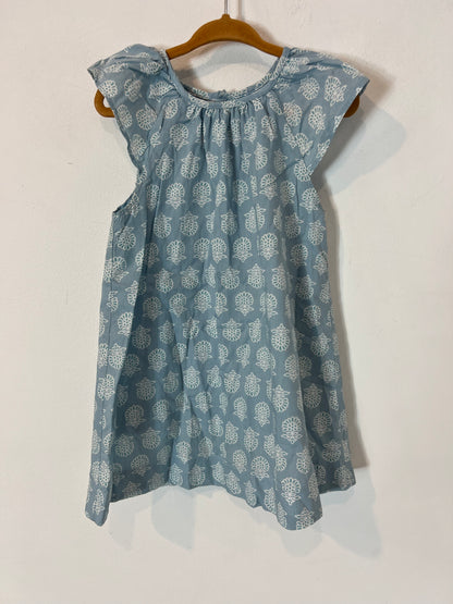 GOCCO. Vestido azul estampado. T 4 años