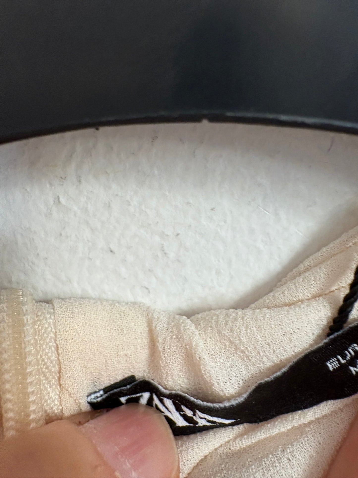 ZARA. Beige stretch tulle top. T.L.