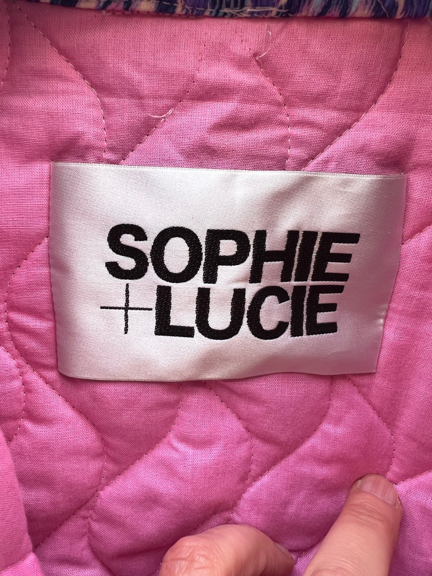 SOPHIE&LUCIE. Chaleco estampado retro  T.38