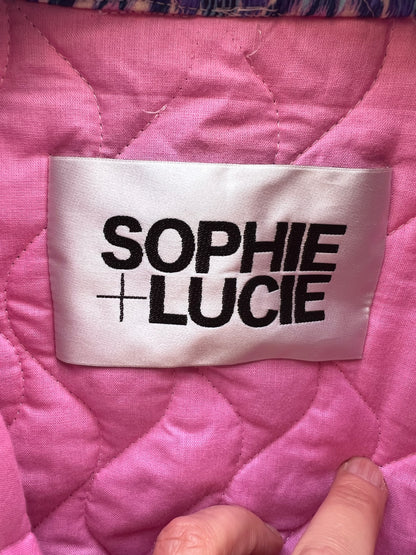 SOPHIE&LUCIE. Chaleco estampado retro  T.38