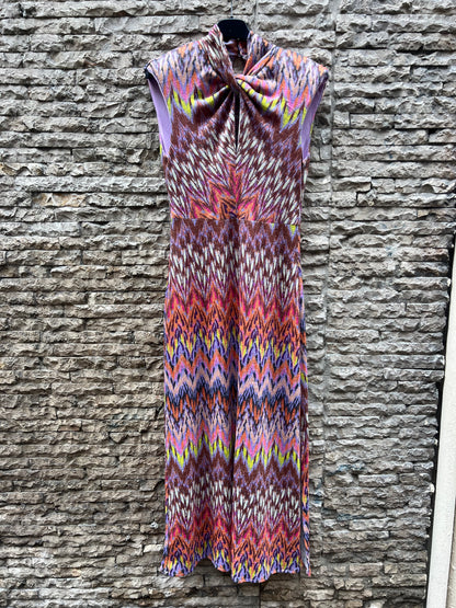 BASYCO. Long colorful knit dress. Size XS