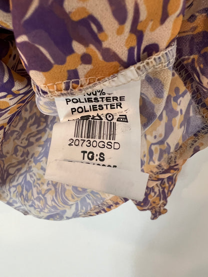 MUSCARI. Beige printed Ts blouse