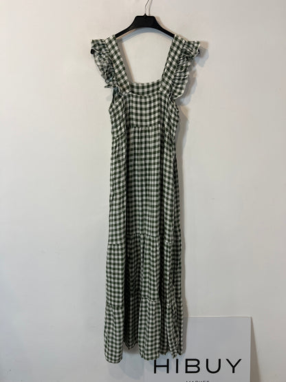 Vestido largo cuadros