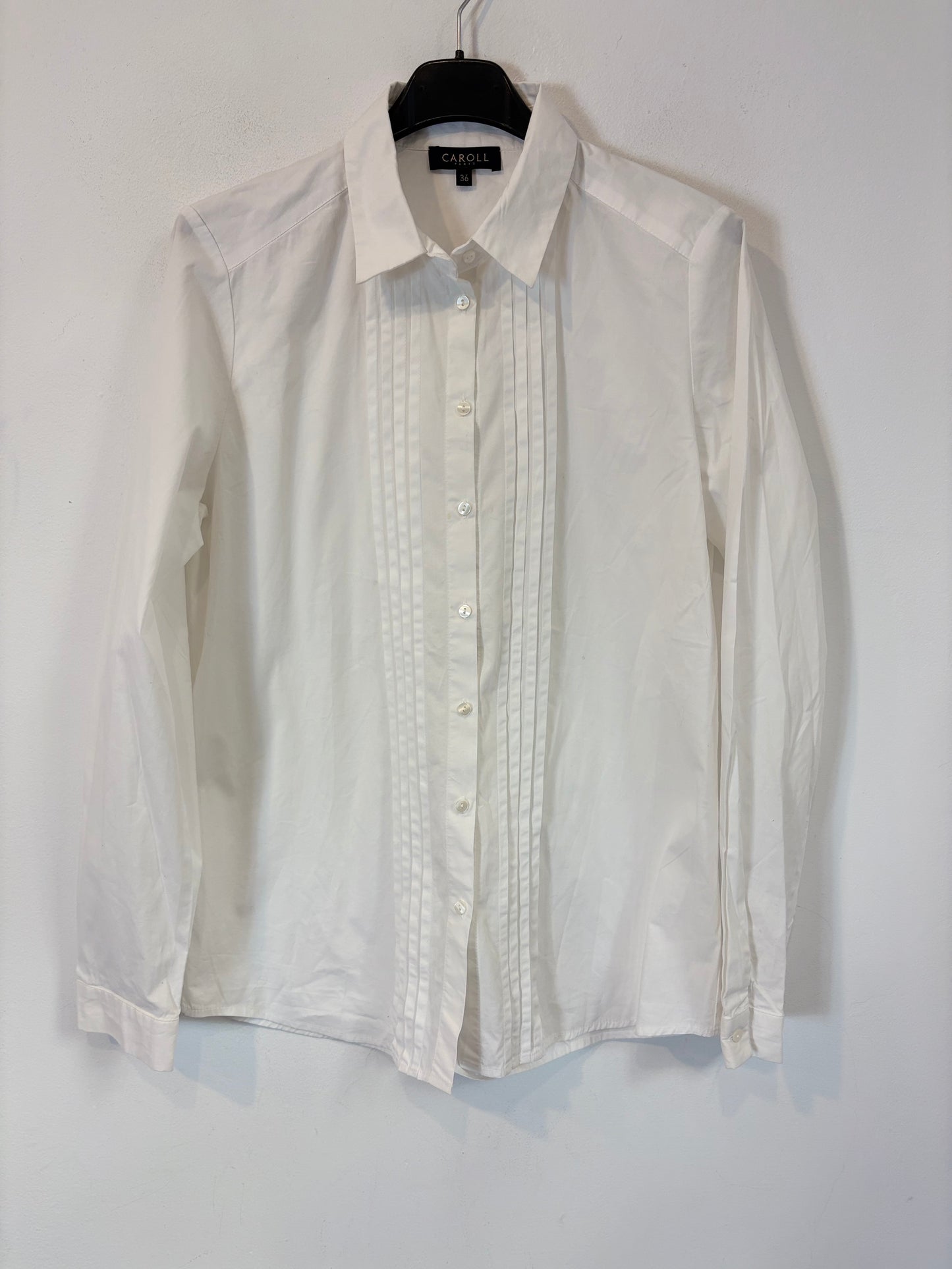 CAROLL. Camisa blanca tablas