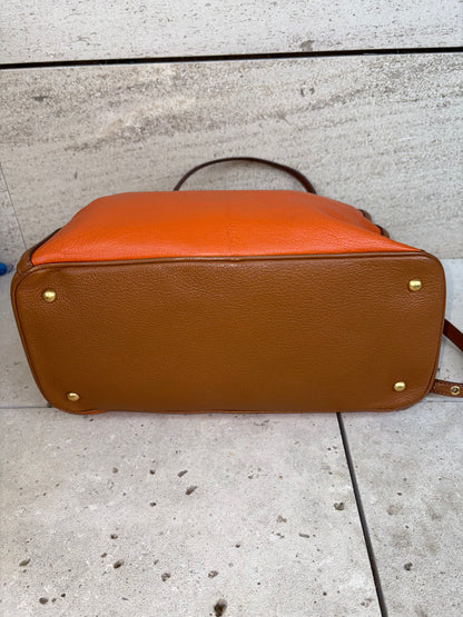 MIU MIU. Bolso tote piel bicolor