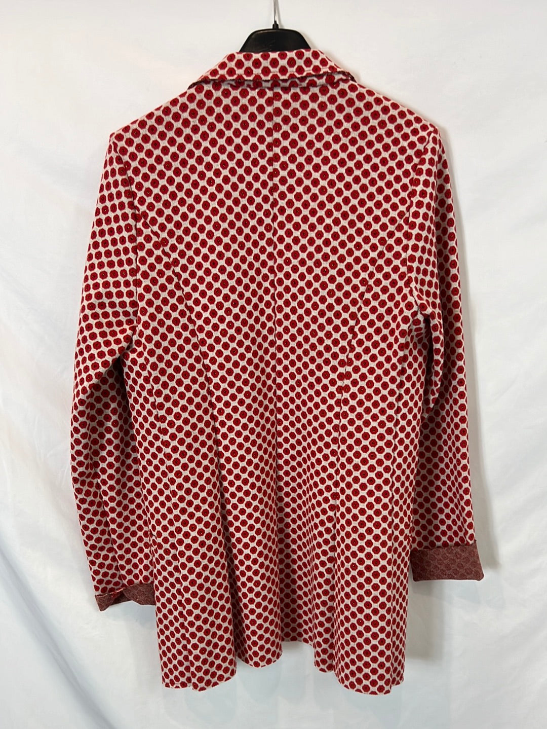 OTRAS. Blazer estampado rojo T.m