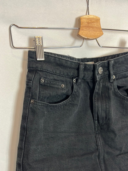 ZARA. Falda denim negra corta T.xs