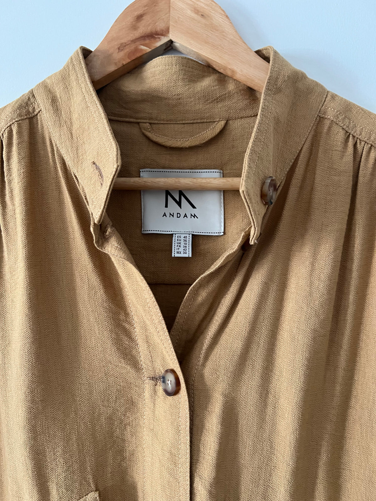 ZARA. Long brown dress TM