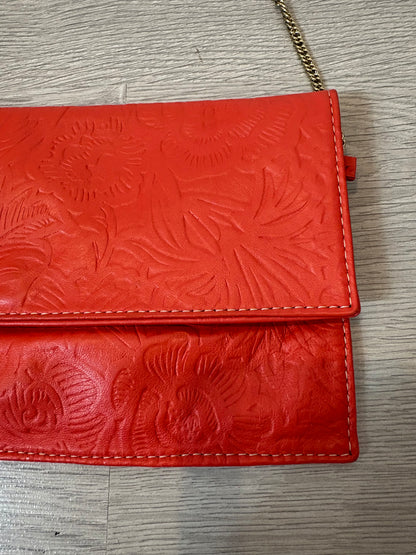 DEVA & COMEYA. Bolso /cartera de mano piel en rojo