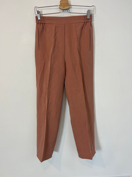 ETRO. Pantalón lino y seda rosa palo. T 34