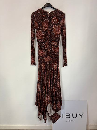 GABTAG. Vestido largo punto elástico estampado