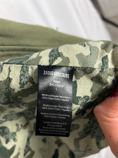ZADIG&amp;VOLTAIRE. Green jacket with pockets. T.L.