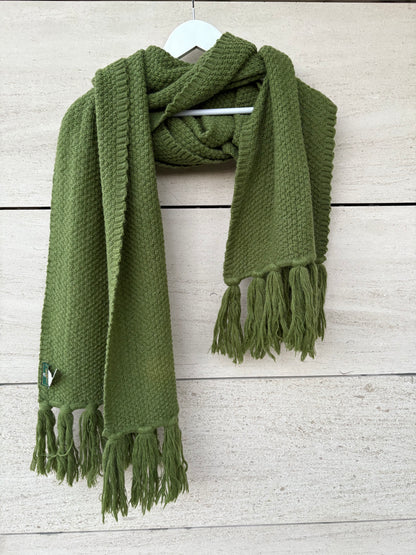 EL CABALLO. Bufanda verde mezcla