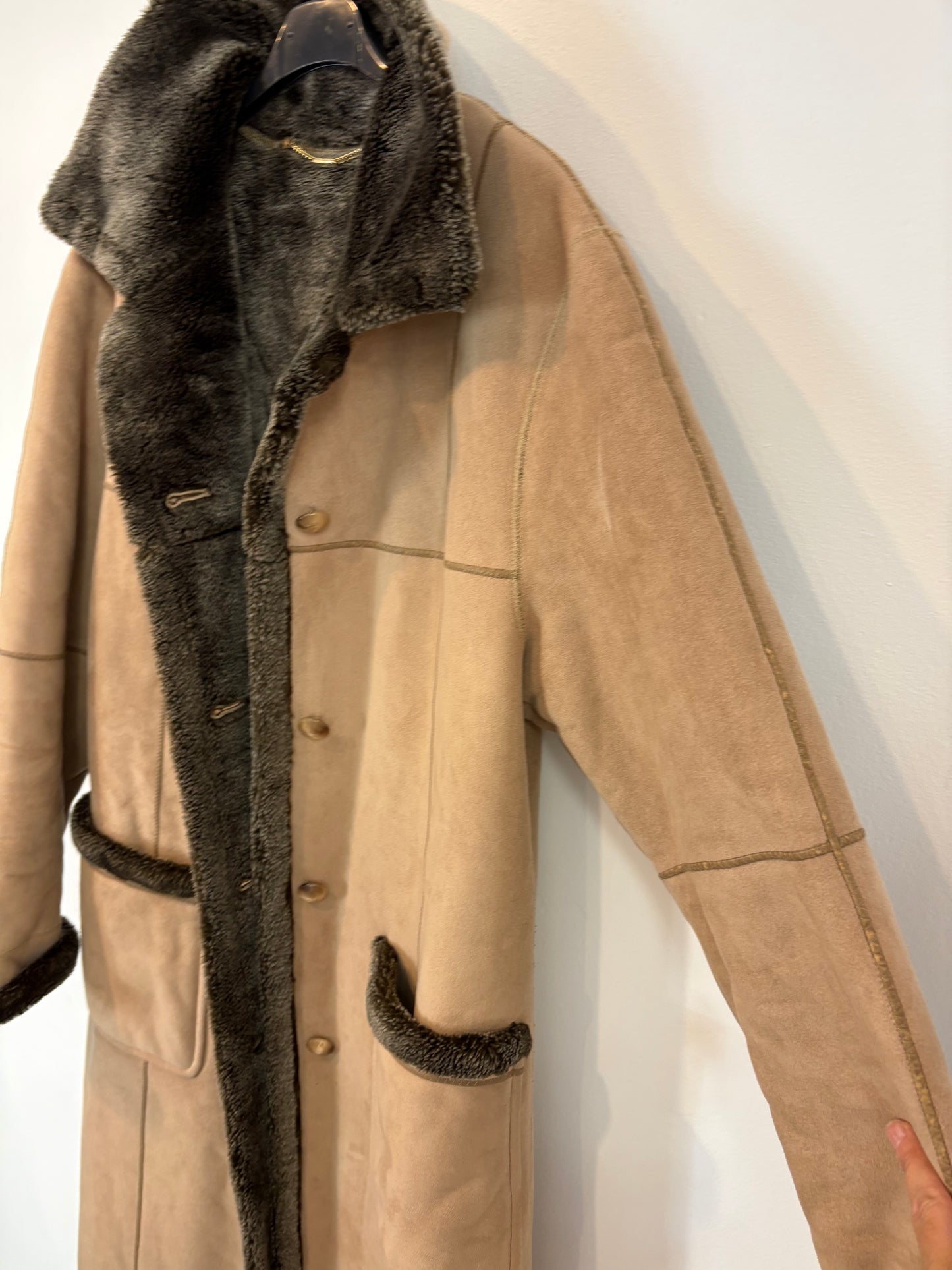 BARONIA. Vintage double-textured coat, size 38