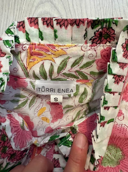 ITURRI ENEA. Conjunto pijamero flores rosas