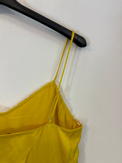 ZARA . Vestido largo lencero. T XS