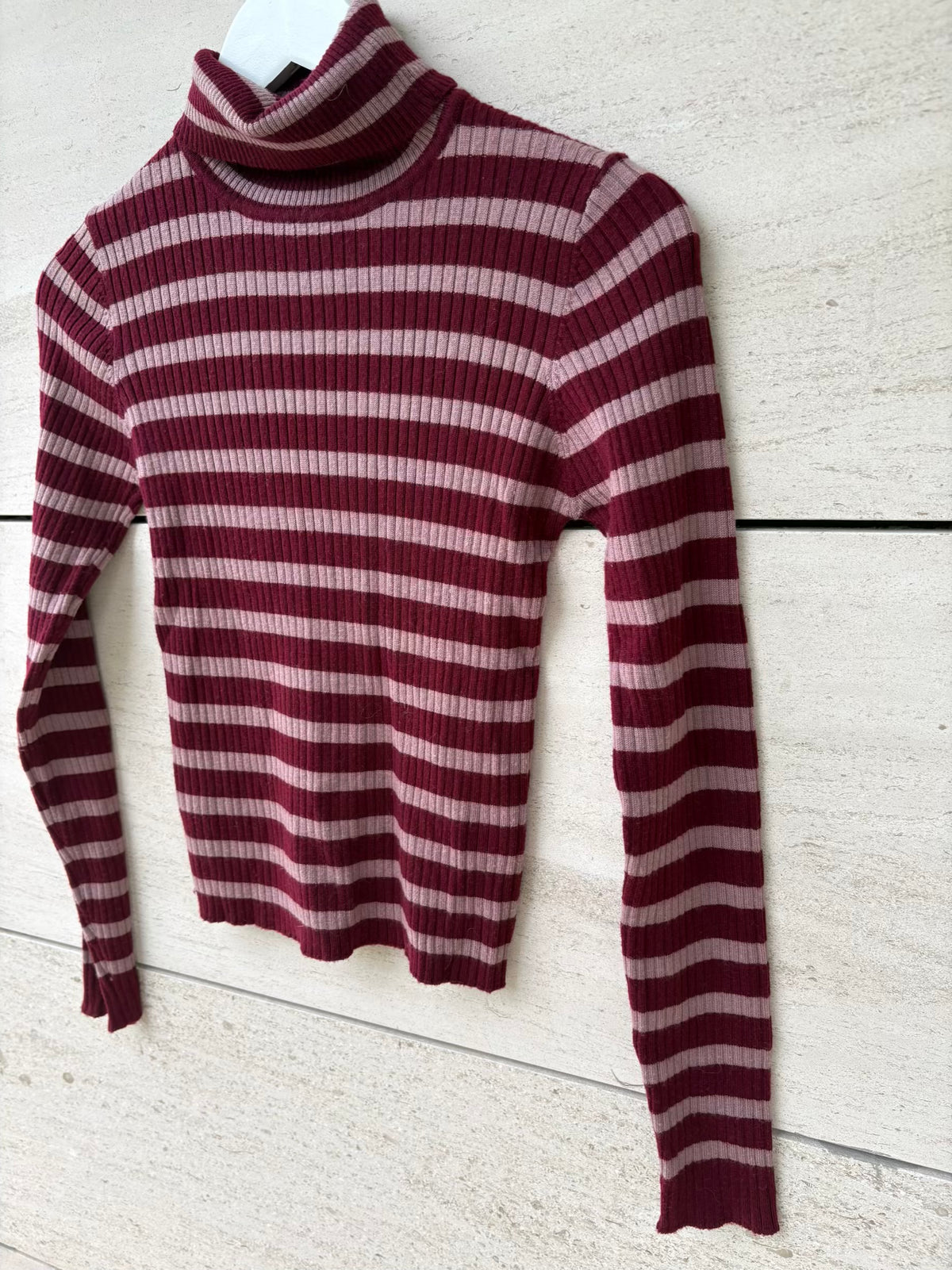 ARTLOVE. Jersey canalé rayas con lana