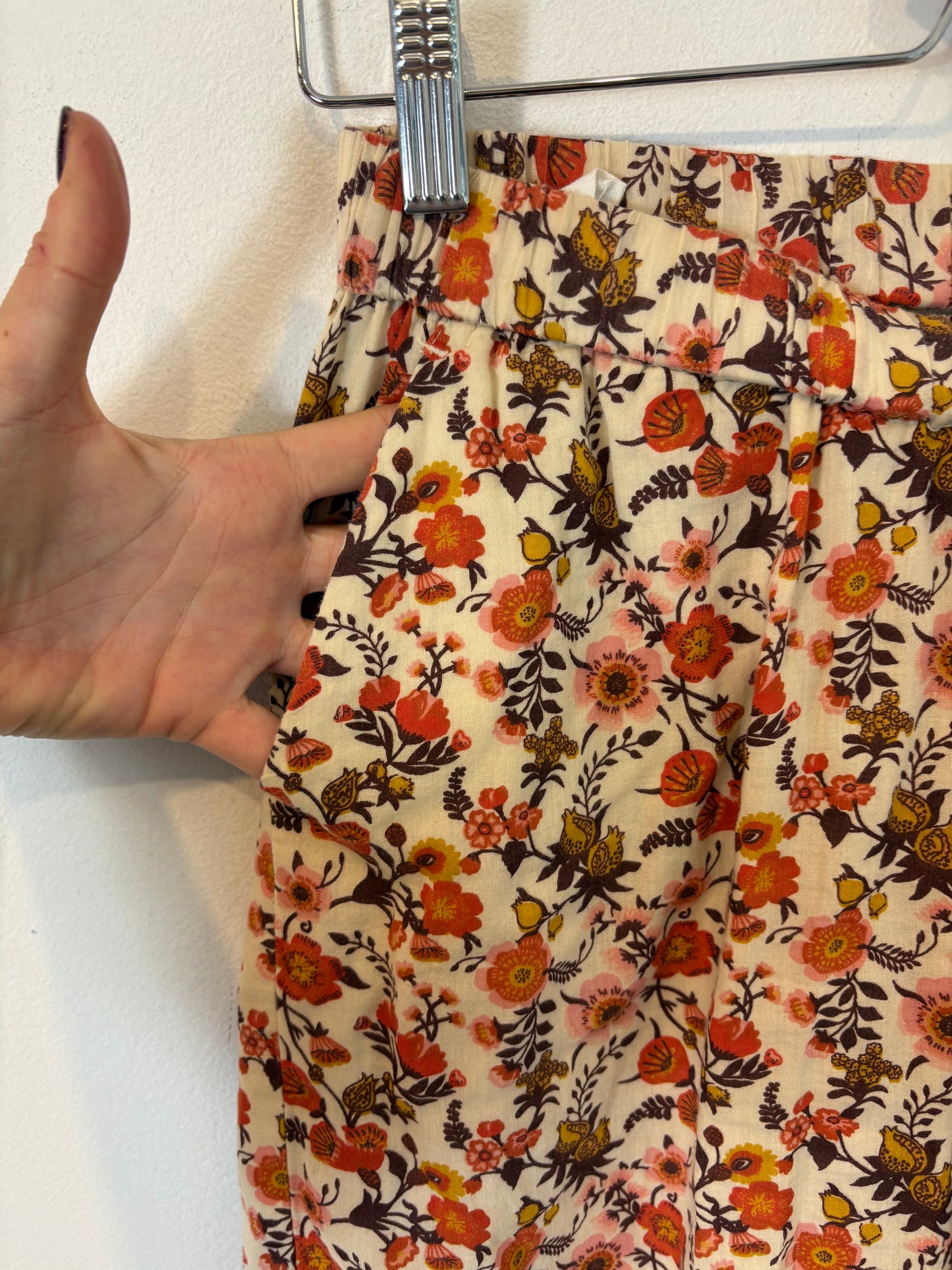 LEON &amp; HARPER. Floral cotton trousers. TS