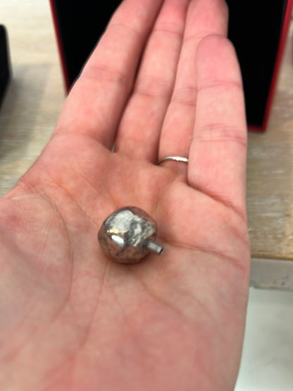 ONE OF 50. Silver-plated bracelet with Murano glass. TS