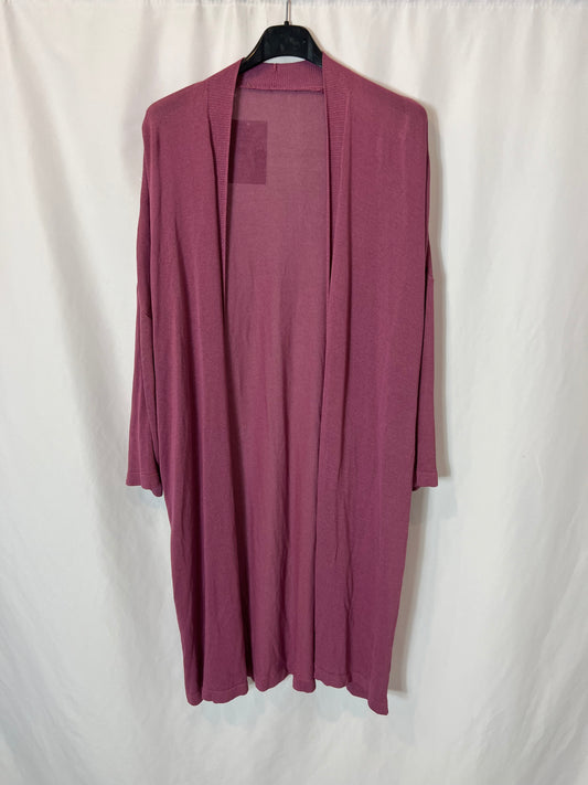 OTRAS. Cárdigan largo rosa TU(S)