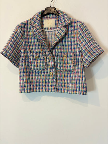 MAJE. Top tweed colores