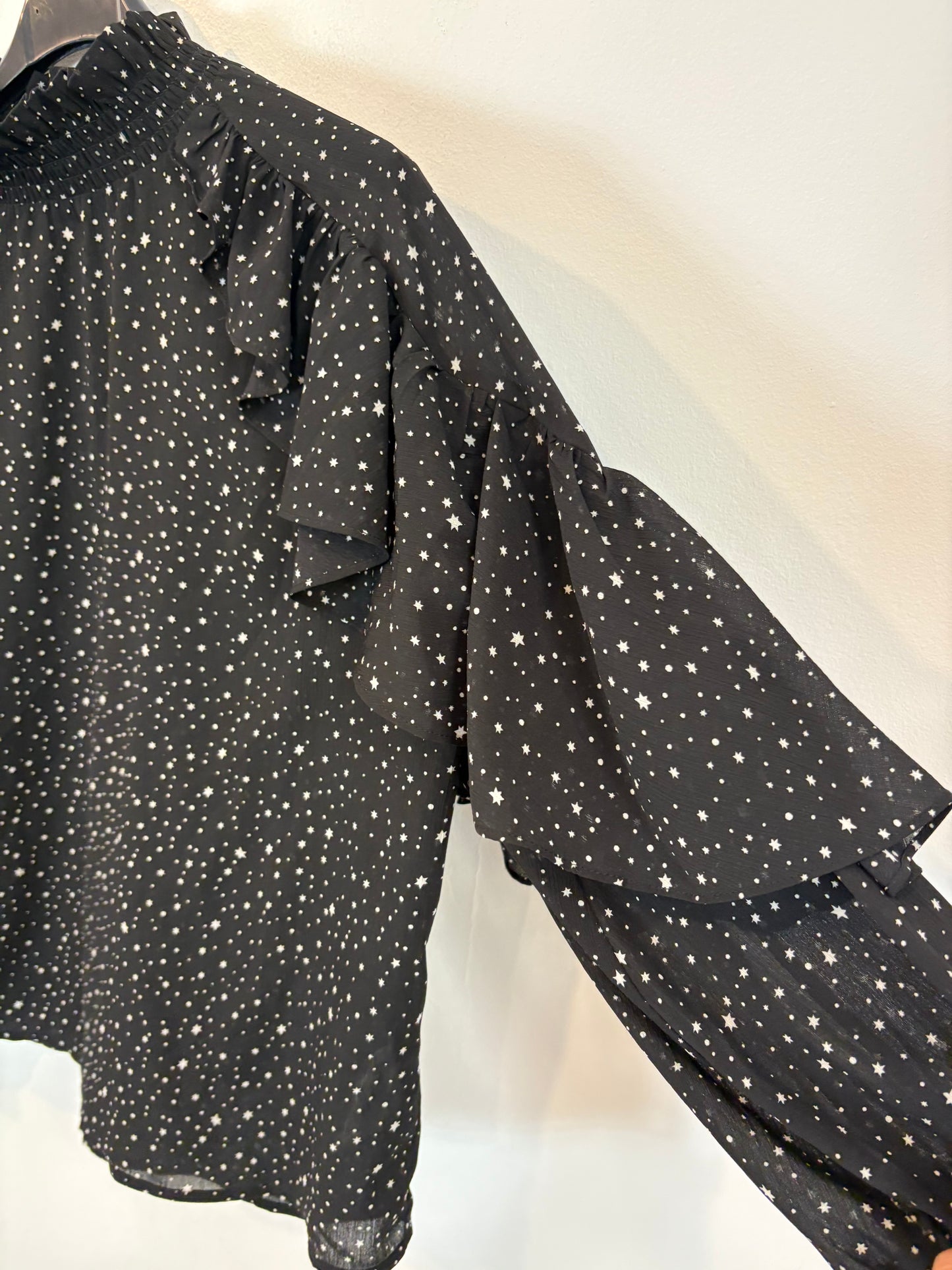 MAJE. Black star blouse S.1(s)