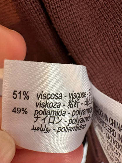 ZARA. Conjunto marrón punto