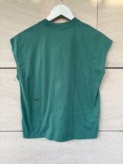 PANGAIA. Camiseta verde sin mangas