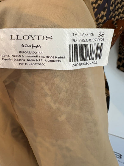 LLOYD´S . Vestido midi camisero estampado
